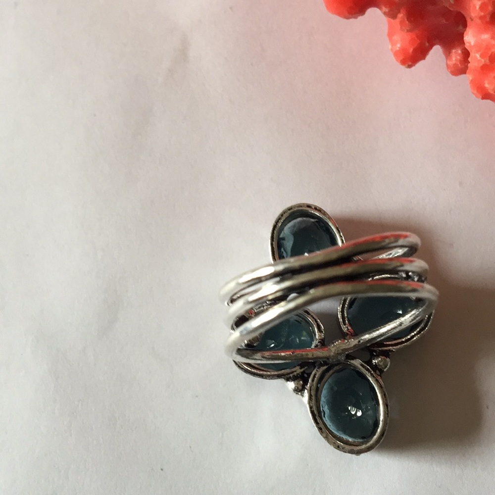 Blue topaz 925 ring - Picture 2 of 5